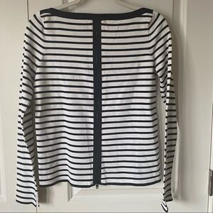 Rag and bone/ Jean black and white striped knit top